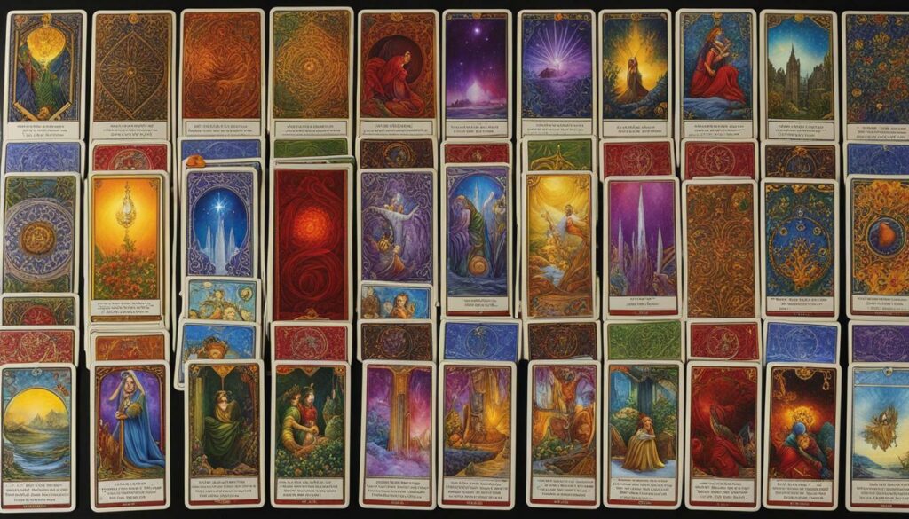 Symbolism of colors in Tarot spreads