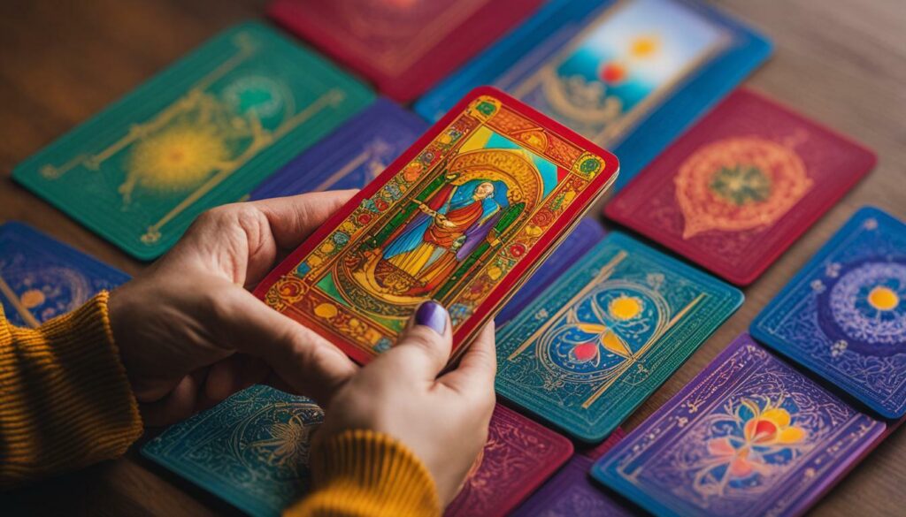 color meditation with tarot