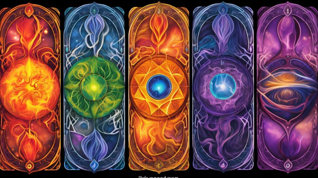 colorful tarot cards