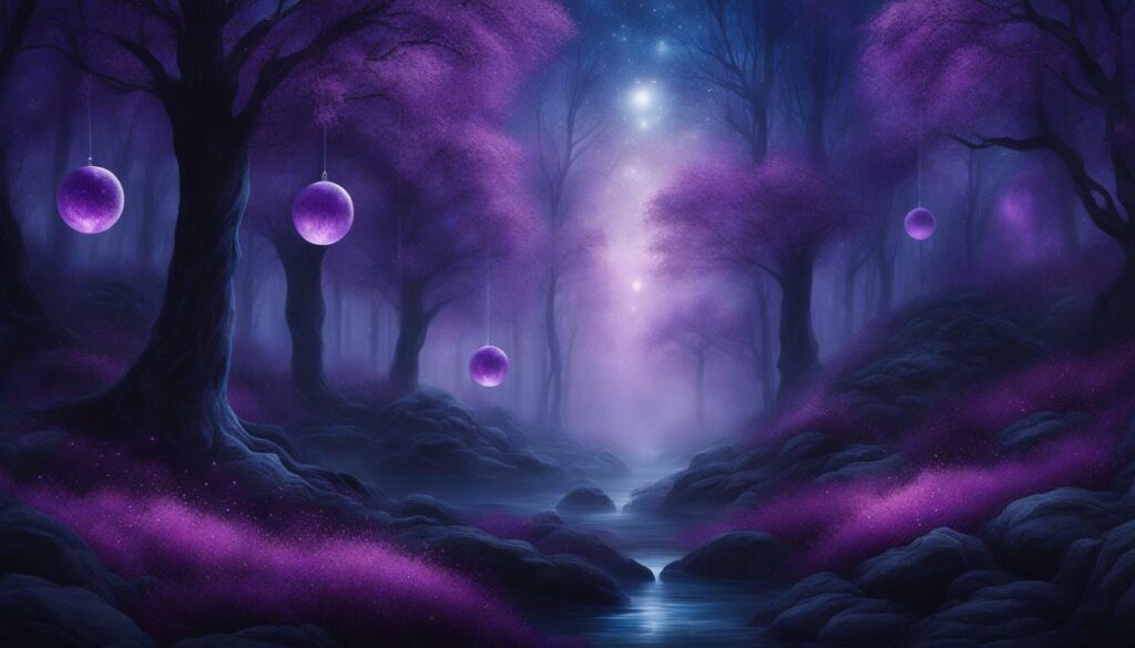 indigo and violet energy in tarot